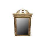 A CONTINENTAL GILTWOOD MIRROR, LATE 19TH/EARLY 20TH CENTURY