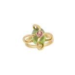 A PERIDOT DRESS RING