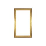 A BRITISH 19TH CENTURY STYLE GILDED OAK FRAME OF LARGE PROPORTON