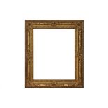A FRENCH LOUIS XIV CARVED, PIERCED AND GILDED FRAME