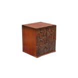 A SMALL CHINESE WOOD CABINET.