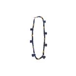 A LAPIS LAZULI NECKLACE