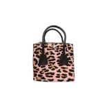 Prada Pink Leopard Print Mini Tote