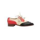 Moschino Tri Colour Heart Lace Up Brogue - Size 36