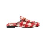 Gucci Red Tweed Princetown Slipper - Size 36