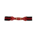 Gucci Red Horsebit Web Belt - Size 71