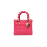 Christian Dior Fuschia Pink Medium Lady Dior Bag