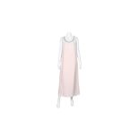 Prada Pale Pink Embellished Long Shift Dress - Size 44
