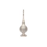 A MOROCCAN SILVER ROSEWATER SPRINKLER Morocco, North Africa, late 19th - early 20th century