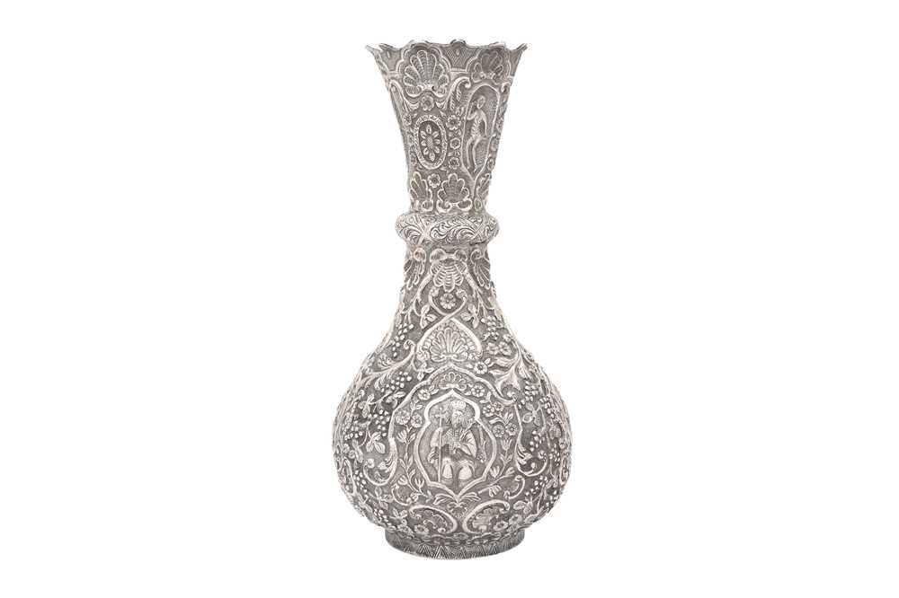 AN ARMENIAN REPOUSSÉ SILVER VASE WITH CHRISTIAN ICONOGRAPHY Armenia, Ottoman Eastern Provinces, 18th - Image 2 of 3