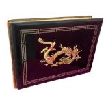 Chinese lacquer binding.-