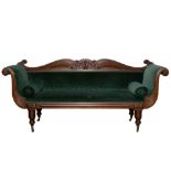 A WILLIAM IV MAHOGANY SOFA, CIRCA 1830s