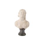 A CLASSICAL INSPIRED ITALIAN MARBLE BUST, LATE 17TH TO EARLY 18TH CENTURY