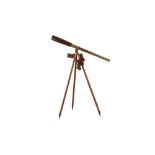 A BRITISH WWI BROADHURST CLARKSON & CO SIGNALS MK II BRASS THREE DRAWER TELESCOPE