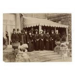 VINTAGE LANDSCAPE GROUP PHOTOGRAPH SHOWING QUEEN ALEXANDRA