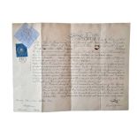 DOCUMENT SIGNED BY GEORGE, DUKE OF CAMBRIDGE