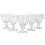 A SET OF FIVE GEORGE VI COMMEMORATIVE CORONATION GOBLETS