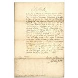 DOCUMENT SIGNED BY CHARLES II, KING OF ENGLAND, SCOTLAND (1649-1651) AND IRELAND (1660-1685)