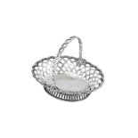 A George II sterling silver sweetmeat basket, London 1755 by Samuel Herbert and Henry Bailey (reg.