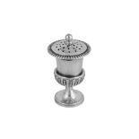 An early 19th century Chinese Export silver pepper pot, Canton circa 1820, mark of a P probably for