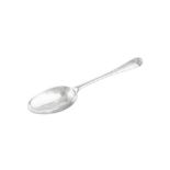 A George I Britannia standard silver tablespoon, London 1715 by John Ladyman