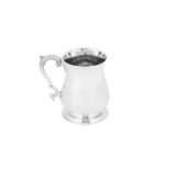 A George II sterling silver pint mug, London 1743 by Henry Brind (reg. 6th May 1742)