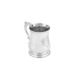 A good George II sterling silver pint mug, London 1744 by John Eckfourd II (this mark reg. 20th June