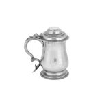 A George III sterling silver tankard, London 1766 by Charles Wright and Thomas Whipham (reg. 24th Oc