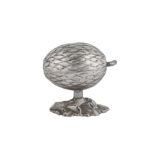 Judaica – An early 20th century German 800 standard silver etrog box, Berlin circa 1900 by H. Meyen