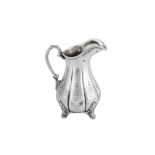 A Victorian sterling silver milk jug, Sheffield 1850 by James Dixon & Son