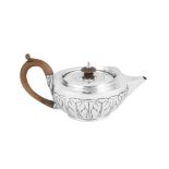 A George III sterling silver teapot, London 1800 by John Robins