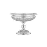 An Edwardian sterling silver pedestal fruit bowl, Sheffield 1906 by James Dixon and Sons