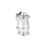 A George III sterling silver tankard, London 1769 by John King