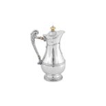 A Victorian sterling silver coffee pot, London 1900 by Holland, Aldwinckle & Slater