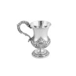 An early 19th century Indian Colonial silver christening mug, Madras circa 1825 by Grostate and Co (