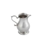 A George II sterling silver ‘sparrow beak’ cream jug, London 1743 by William Garrard (first reg. 1st