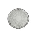 A Victorian sterling silver salver, London 1866 by Goldsmiths Alliance