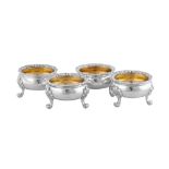 A set of four George III sterling silver salts, London 1812 by Robert Garrard I (reg. 11th Aug 1802)