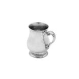 A rare mid-18th American Colonial silver half-pint mug, New York circa 1755 by Daniel Christian Fuet