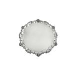 A George VI sterling silver salver, Sheffield 1947 by Mappin and Webb