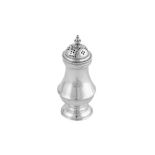 A George II sterling silver ‘bun top’ pepper, London 1750 by Walter Brind (this mark reg. 7th Feb 17