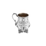 A mid-19th century Indian Colonial silver pint mug, Calcutta circa 1860 by Allan and Hayes (first me