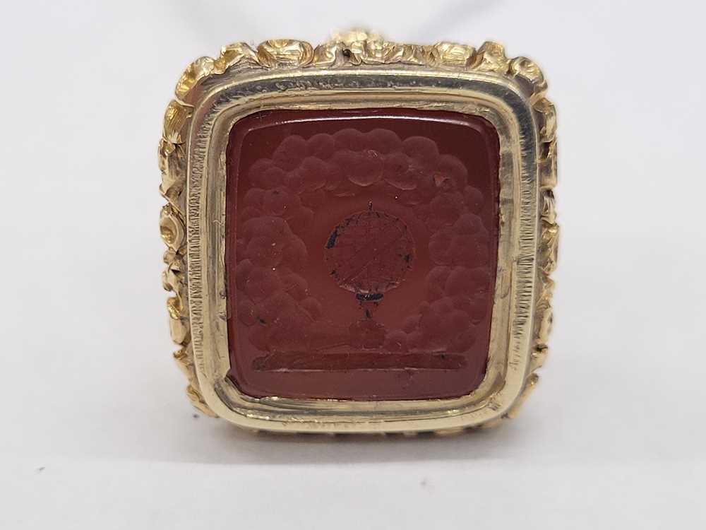 A George IV early 19th century unmarked gold seal, circa 1820 - Image 3 of 3