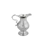 A George II sterling silver cream jug, London 1751 by Samuel Meriton I (first reg. 10th May 1739)
