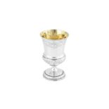 A George IV sterling silver goblet or cup, London 1809 probably by Rebecca Emes and Edward Barnard