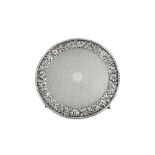 A late 19th century American sterling silver small salver, Baltimore, Maryland circa 1880 by Samuel