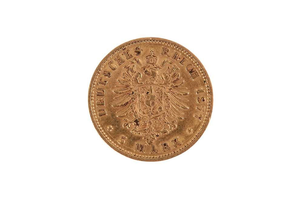 A GERMAN MARK COIN, 1877 - Image 2 of 2