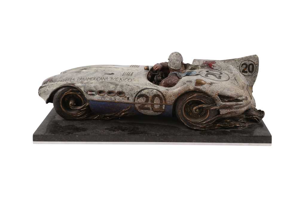 STANLEY WANLESS (b1941) 'FAST COMPANY' COLD PAINTED BRONZE SCULPTURE, - Image 3 of 10