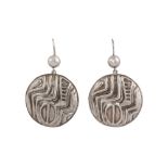 A pair of pendent earrings by Lalaounis