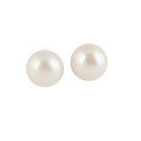 A PAIR OF MABÉ PEARL EARSTUDS